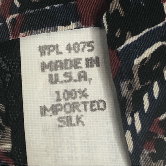 Farrah Multicolored Abstract Print Silk Tie - Picture 13 of 13